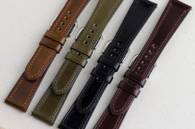 Cheap leather watch clearance straps