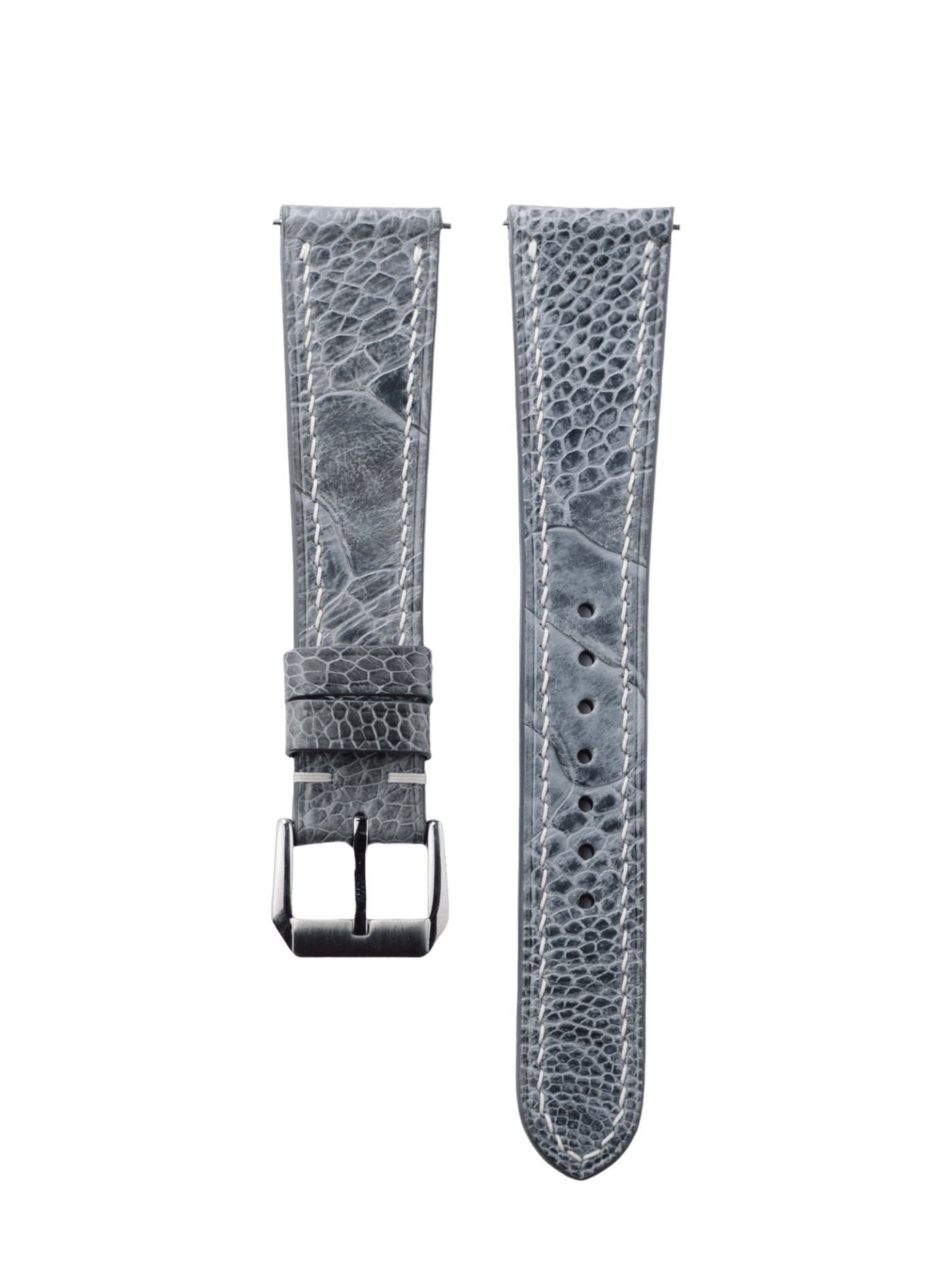 Fast Bird Grey Watch Band - Leather Merchant