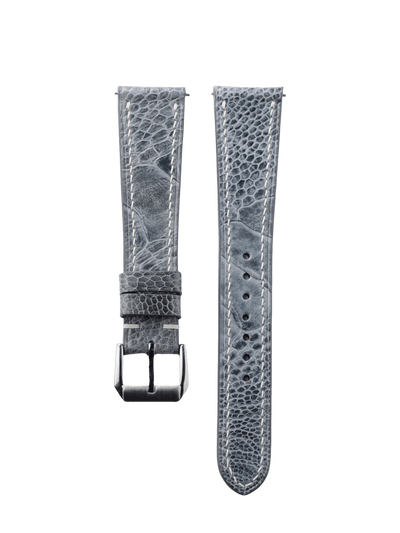 Fast Bird Grey Watch Band - Leather Merchant