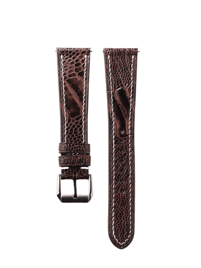 Fast Bird Dark Brown Watch Band - Leather Merchant