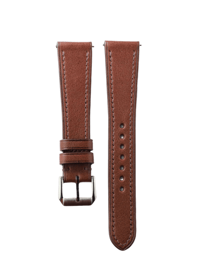 Vitello Dark Brown Watch Band - Leather Merchant