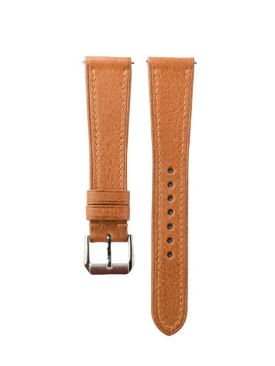 Vitello Light Brown Watch Band - Leather Merchant