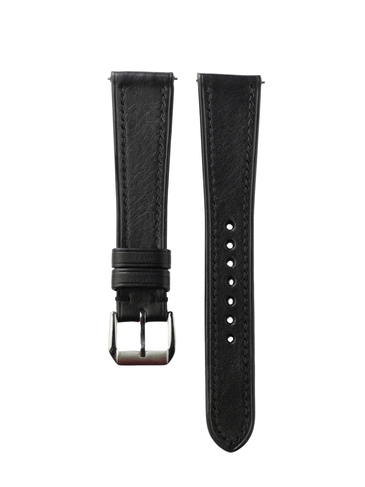 Vitello Black Watch Band - Leather Merchant