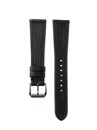 Vitello Black Watch Band - Leather Merchant